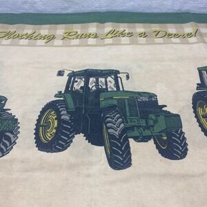 John Deere Tractor "Nothing Runs‎ Like A Deere" Pillowcase